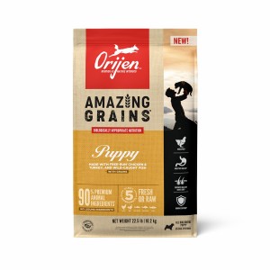 Orijen Amazing Grains™, Puppy Grain Inclusive Dry Dog Food 22.5lb / 10.2kg | 41752-QLAN