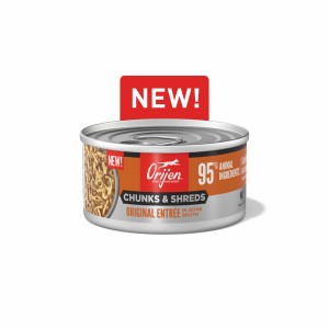 Orijen Chunks & Shreds, Original Entrée Grain Free Wet Cat Food 3oz*12 / 85g*12 | 82631-URWC