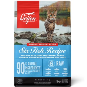 Orijen Six Fish™ Grain Free Dry Cat Food 4lb / 1.8kg | 94237-JRUZ