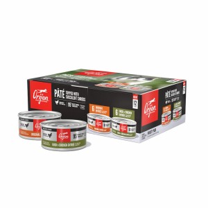 Orijen Wet Cat Food Pâté, Variety Pack Grain Free Wet Cat Food 3oz*12 / 85g*12 | 85462-XCMT