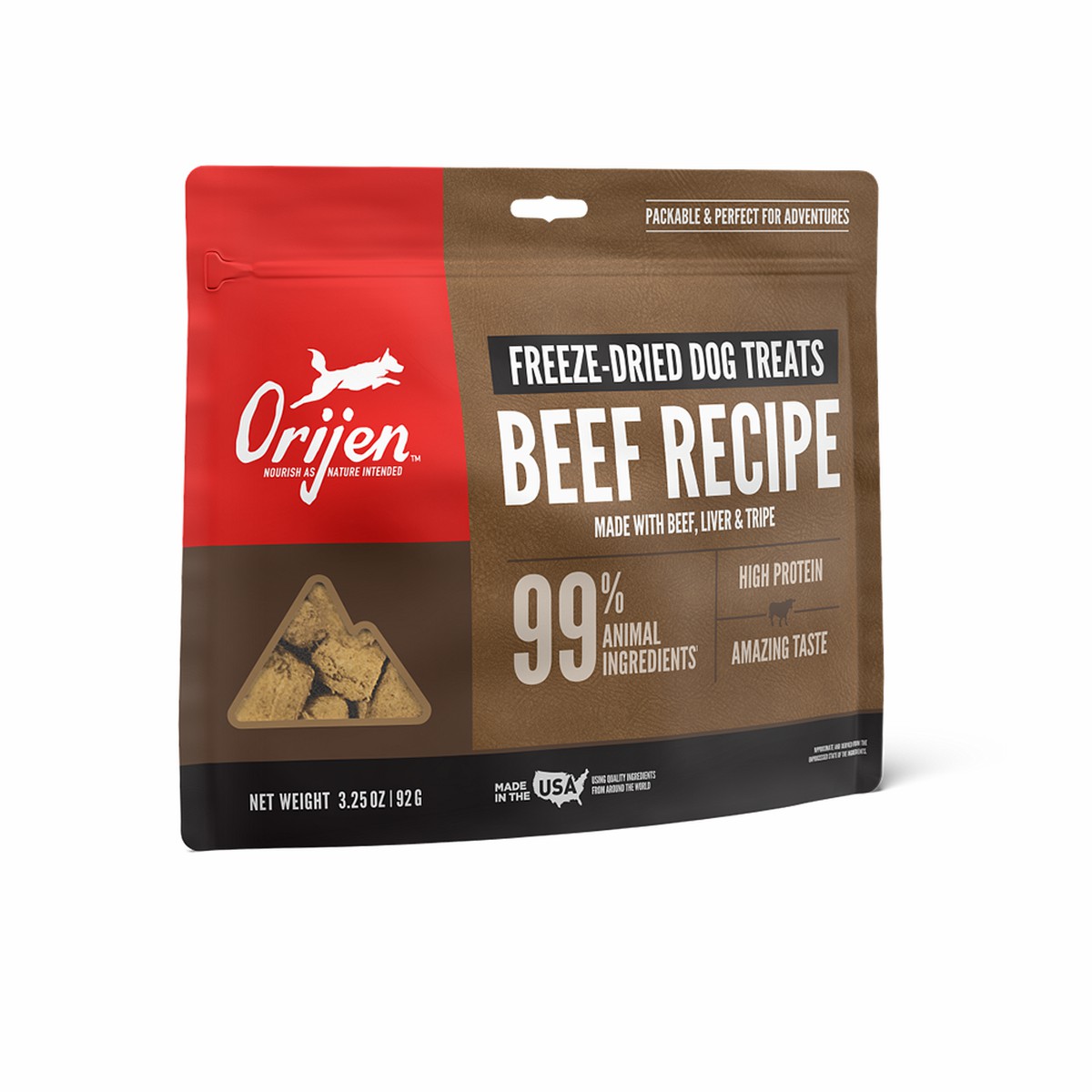 Orijen Beef Recipe Free Freeze-Dried Dog Treats 3.25oz / 92g | 71649-QKIF