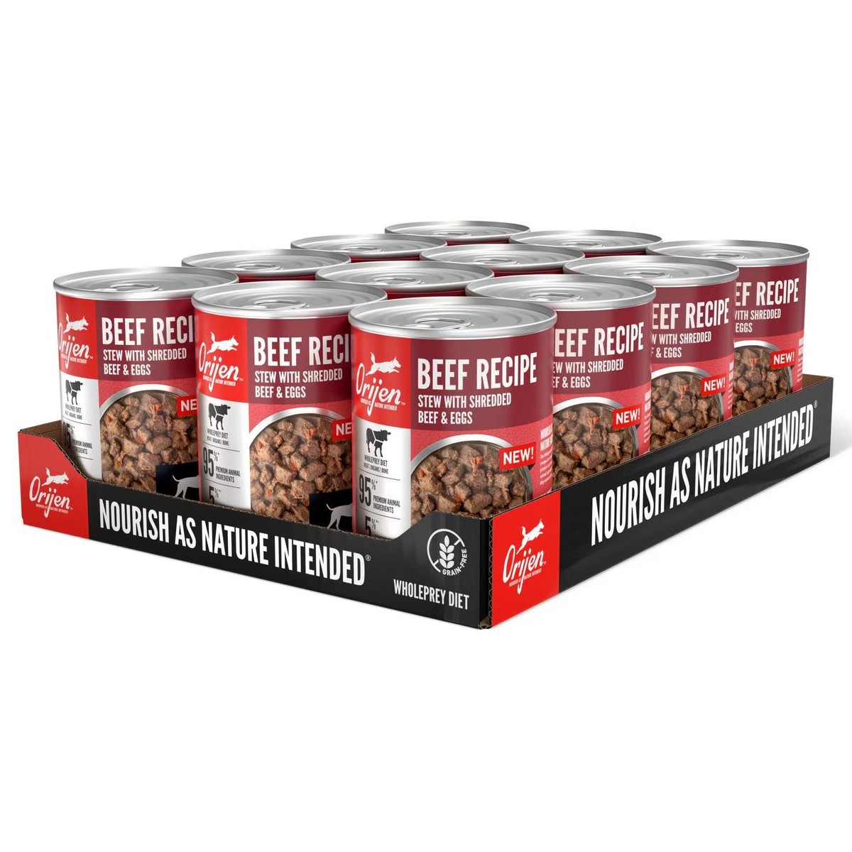 Orijen Beef Recipe Stew with Shredded Beef & Eggs Grain Free Wet Dog Food 12.8oz*12 / 363kg | 42589-EILM