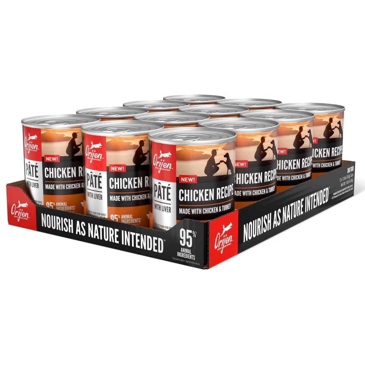 Orijen Chicken Recipe Pâté with Liver Grain Free Wet Dog Food 12.8oz*12 / 363kg | 98576-HKAQ