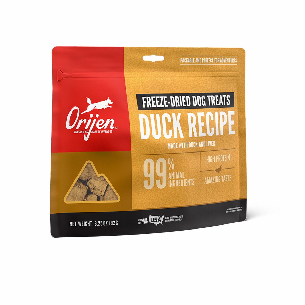 Orijen Duck Recipe Free Freeze-Dried Dog Treats 3.25oz / 92g | 53286-PCAI