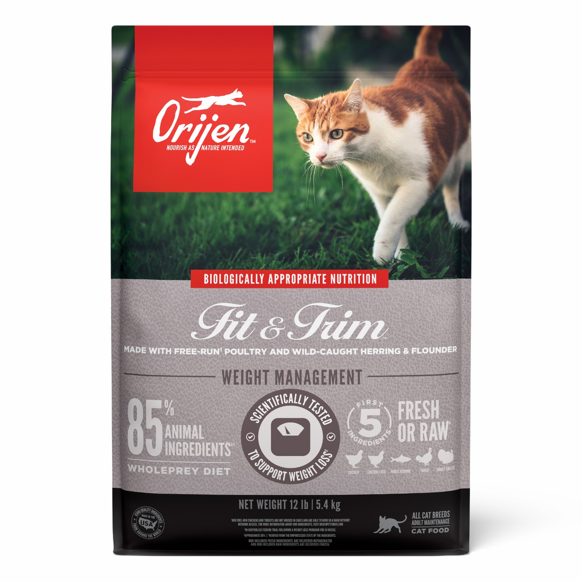 Orijen Fit & Trim™ Grain Free Dry Cat Food 12lb / 5.4kg | 59138-ZTJH