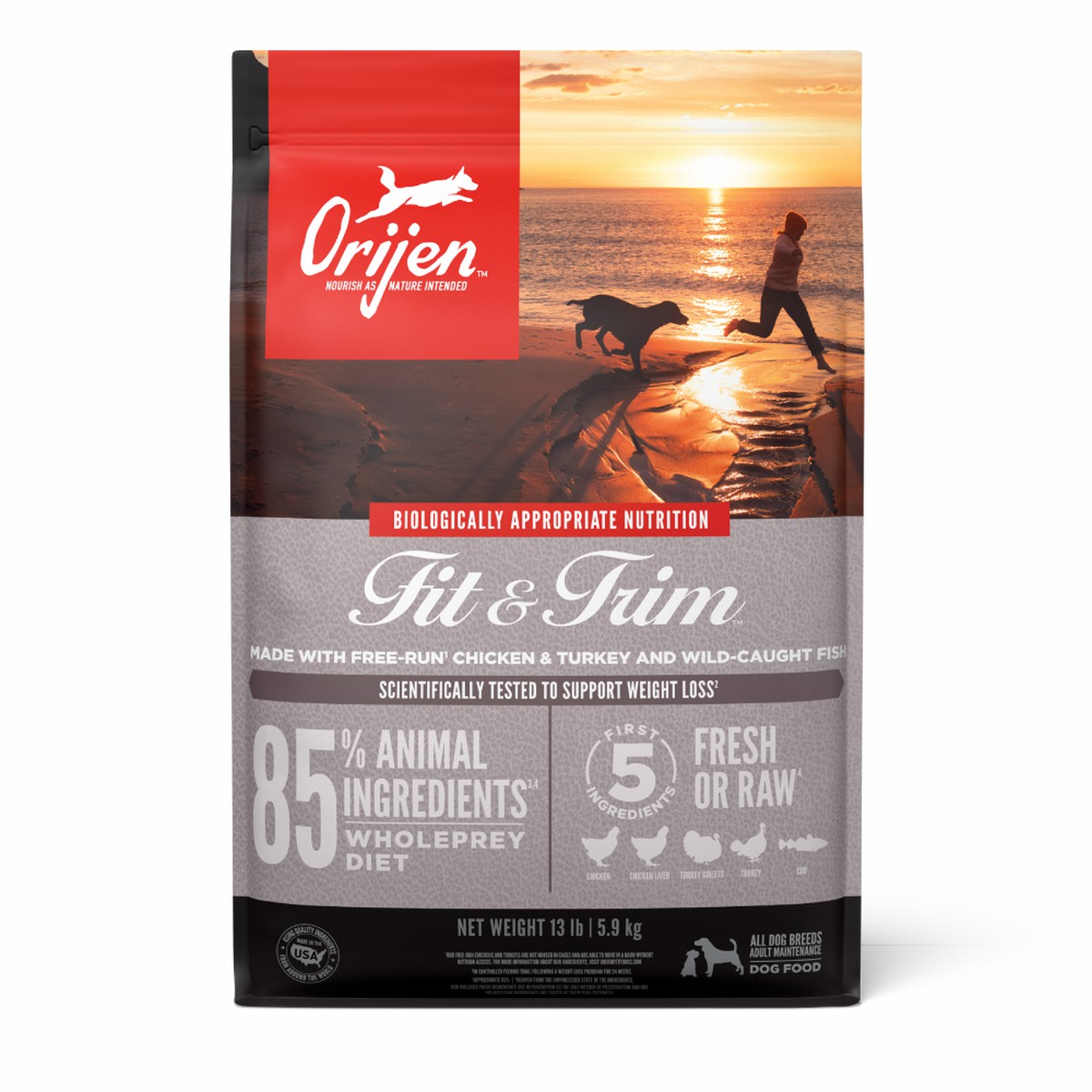 Orijen Fit & Trim™ Grain Free Dry Dog Food 13lb / 6kg | 08427-LQZD