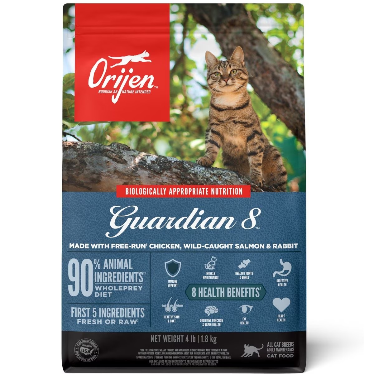 Orijen Guardian 8™ Grain Free Dry Cat Food 4lb / 1.8kg | 46835-IPHV