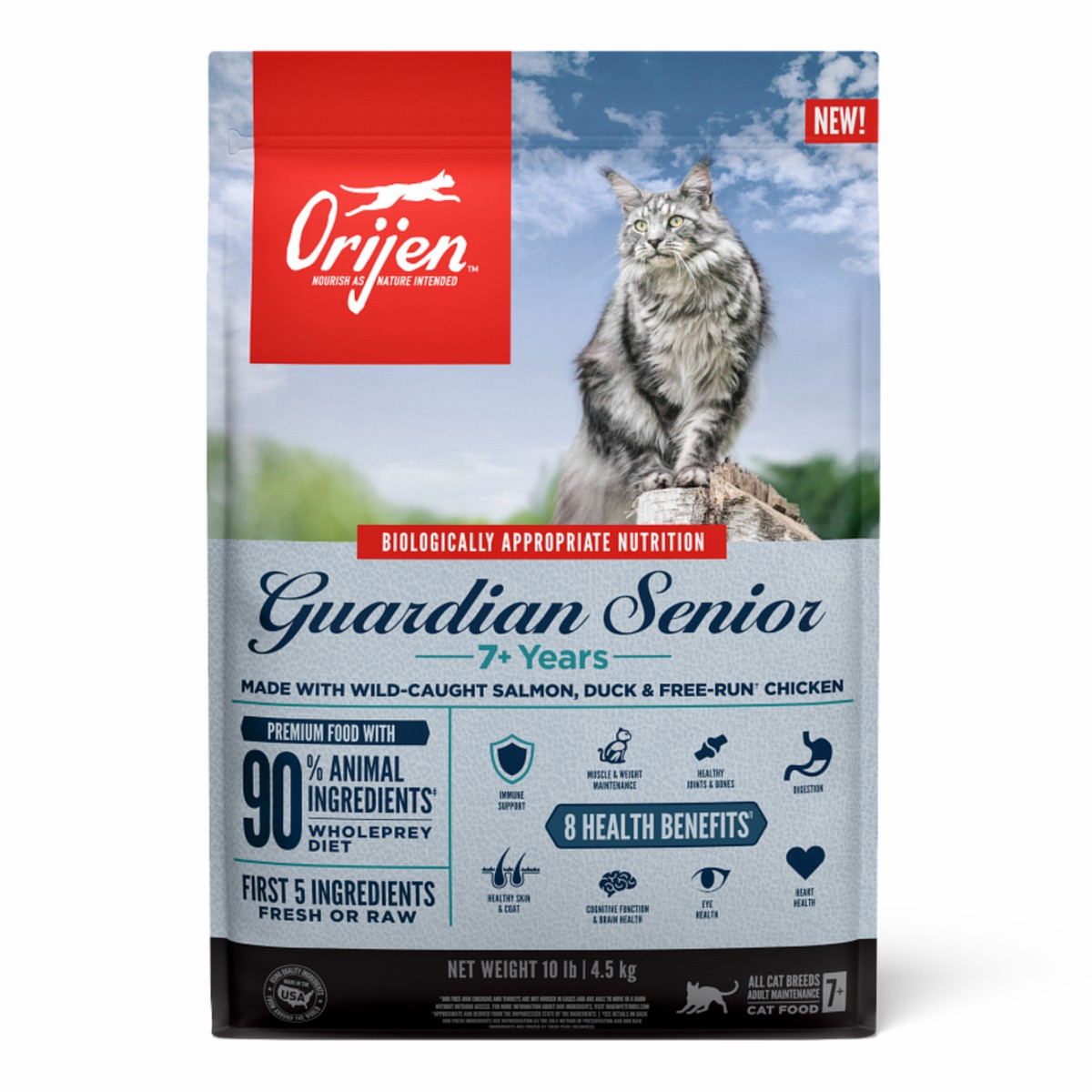 Orijen Guardian Senior Formula Grain Free Dry Cat Food 10lb / 4.5kg | 83049-MOZJ