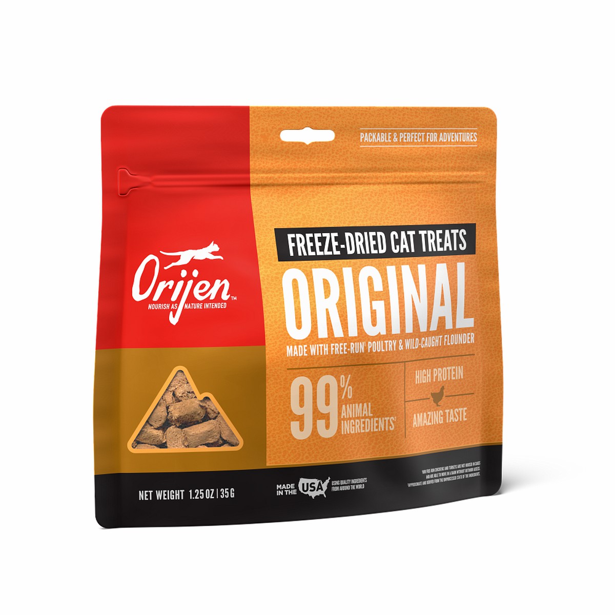 Orijen Original Grain Free Freeze-Dried Cat Treats 1.25oz / 35g | 47682-PBFZ