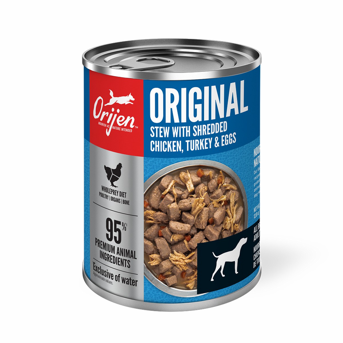 Orijen Original Stew Recipe with Chicken, Turkey & Eggs Grain Free Wet Dog Food 12.8oz*12 / 363kg | 32896-RVJL