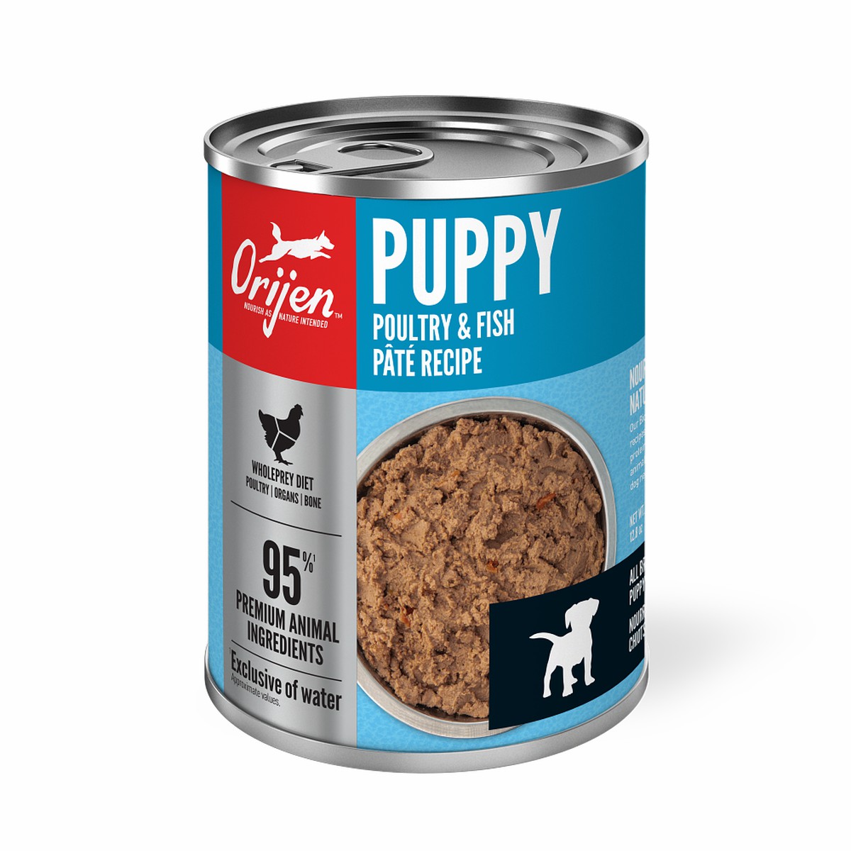 Orijen Puppy Poultry & Fish Pâté Recipe Grain Free Wet Dog Food 12.8oz*12 / 363kg | 15780-TBNP