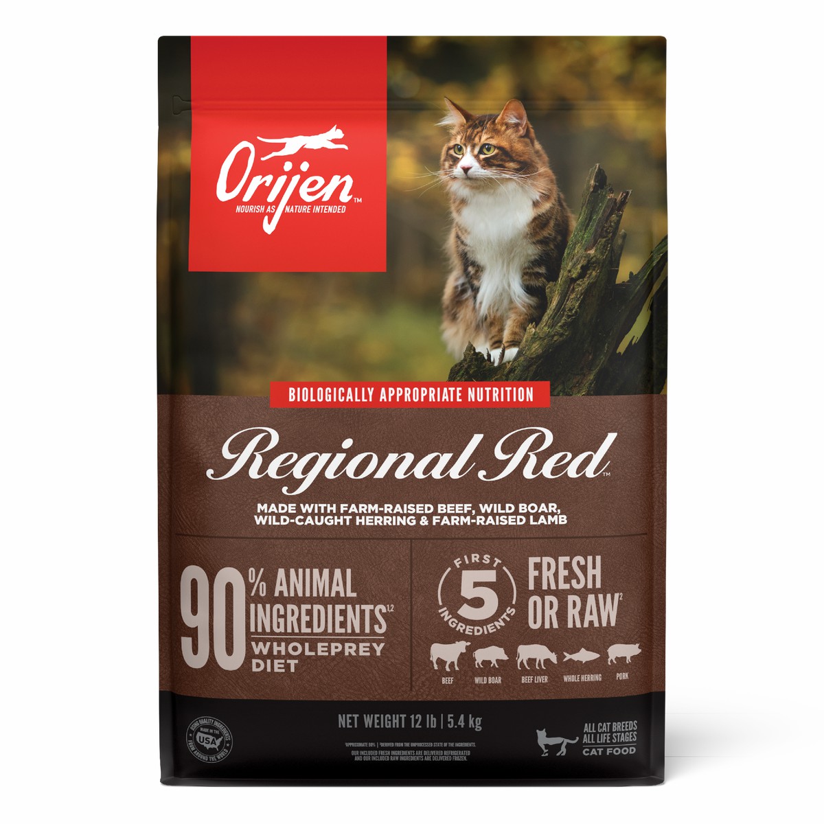 Orijen Regional Red™ Grain Free Dry Cat Food 12lb / 5.4kg | 31497-UCQT