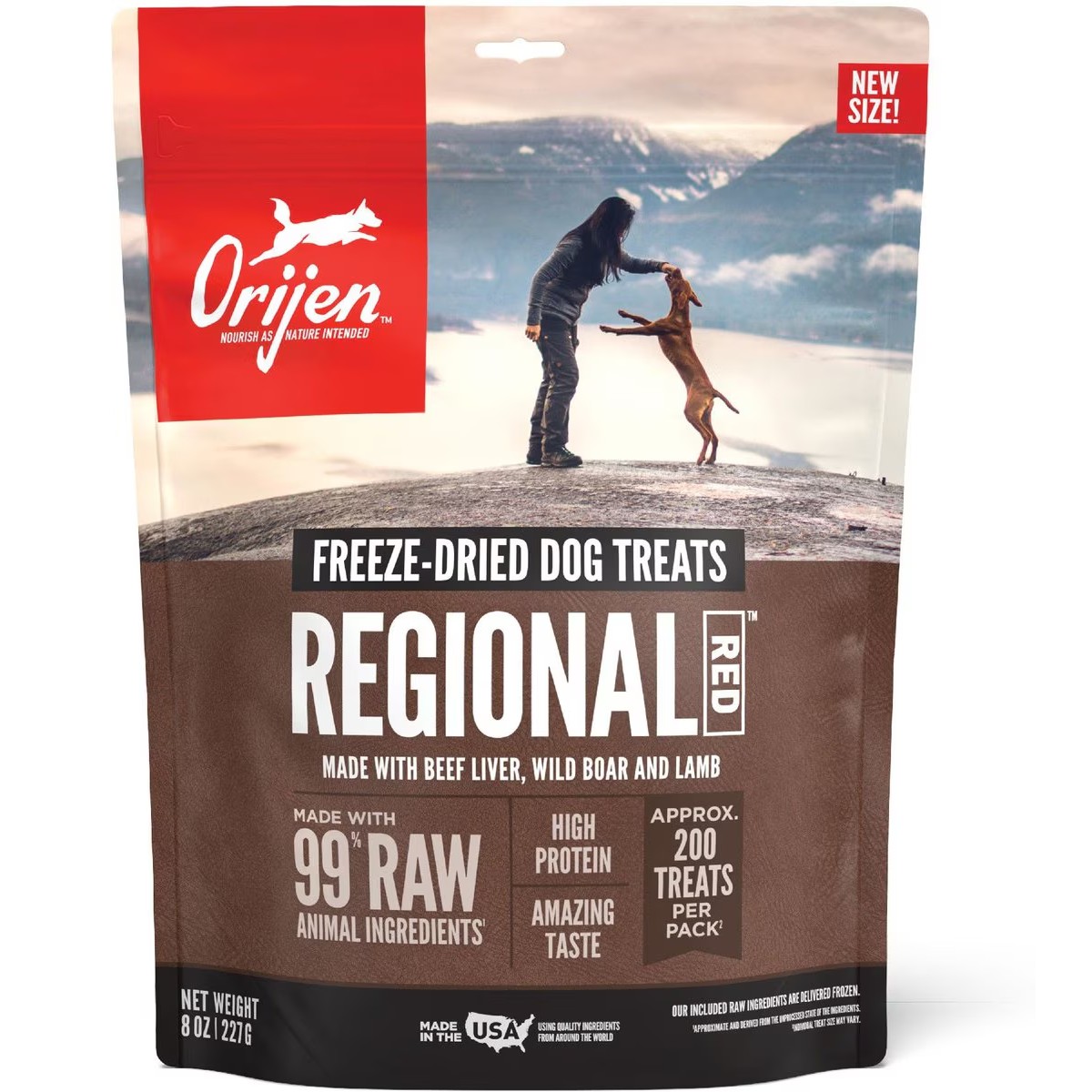 Orijen Regional Red Free Freeze-Dried Dog Treats 8oz / 227g | 92075-LYWN