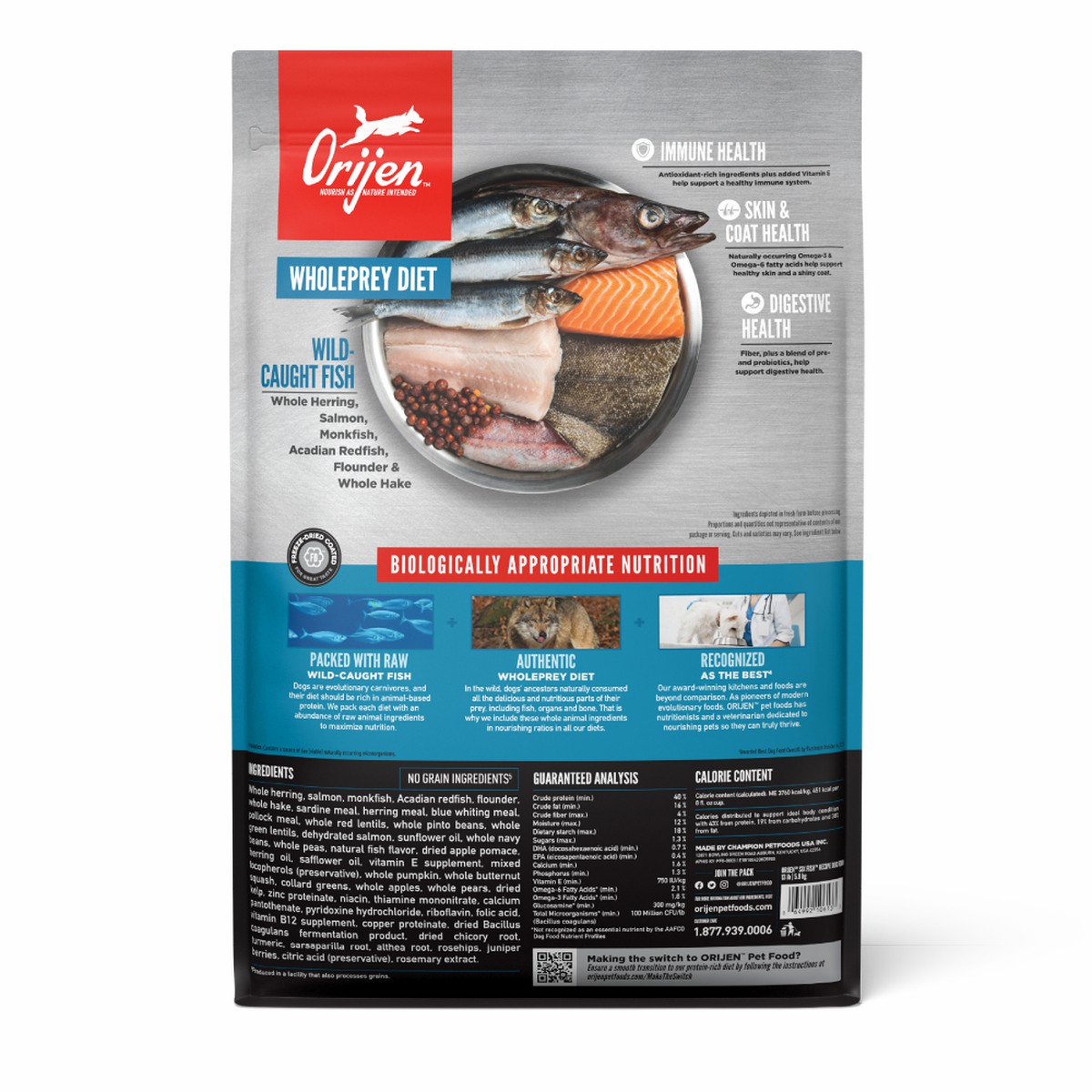 Orijen Six Fish™ Recipe Grain Free Dry Dog Food 13lb / 6kg | 85271-YFKP