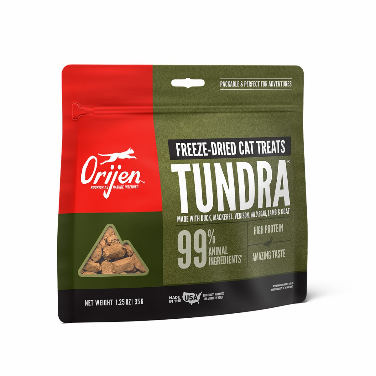 Orijen Tundra Grain Free Freeze-Dried Cat Treats 1.25oz / 35g | 20387-MCJO