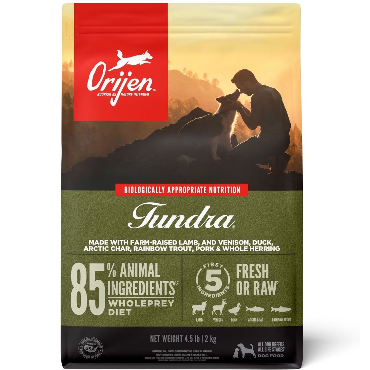 Orijen Tundra® Grain Free Dry Dog Food 4.5lb / 2kg | 21790-OBPU