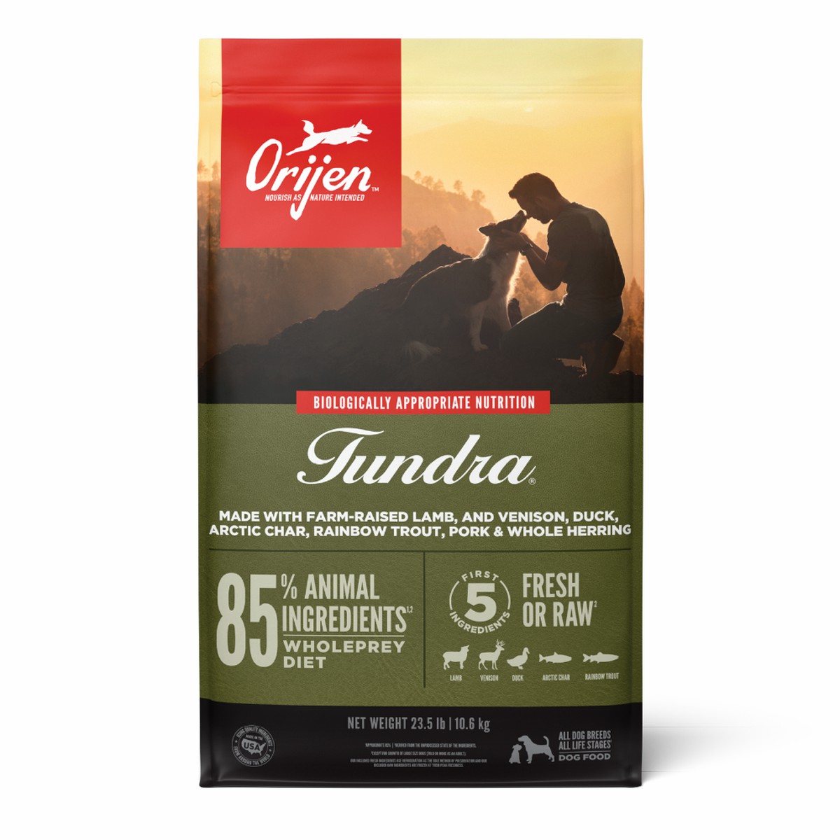 Orijen Tundra® Grain Free Dry Dog Food 23.5lb / 10.6kg | 03684-EOFX