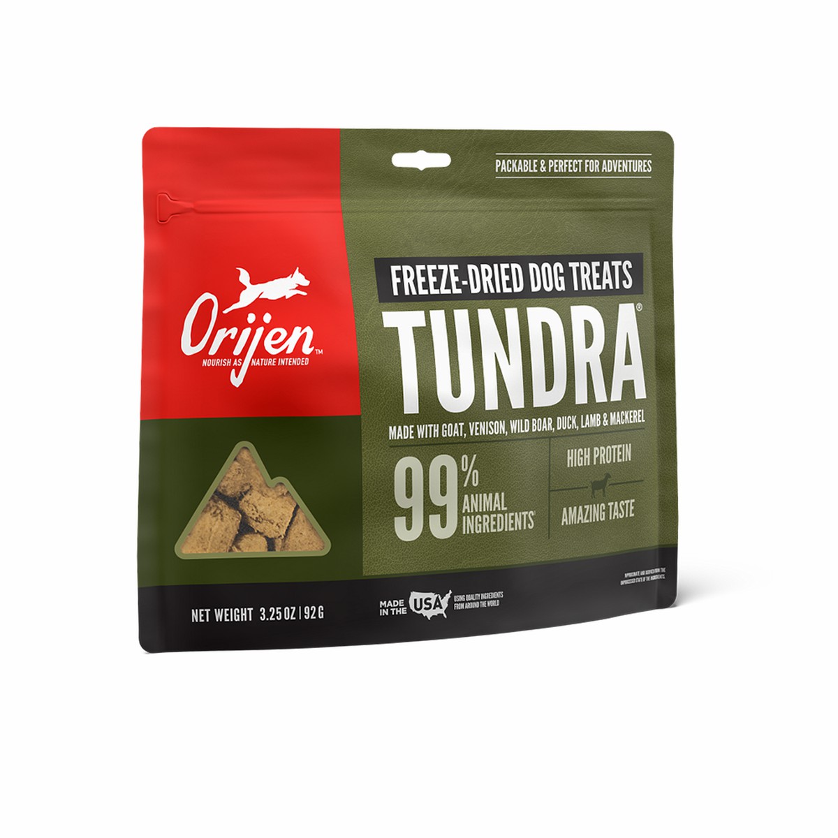 Orijen Tundra Free Freeze-Dried Dog Treats 3.25oz / 92g | 02613-TGJS