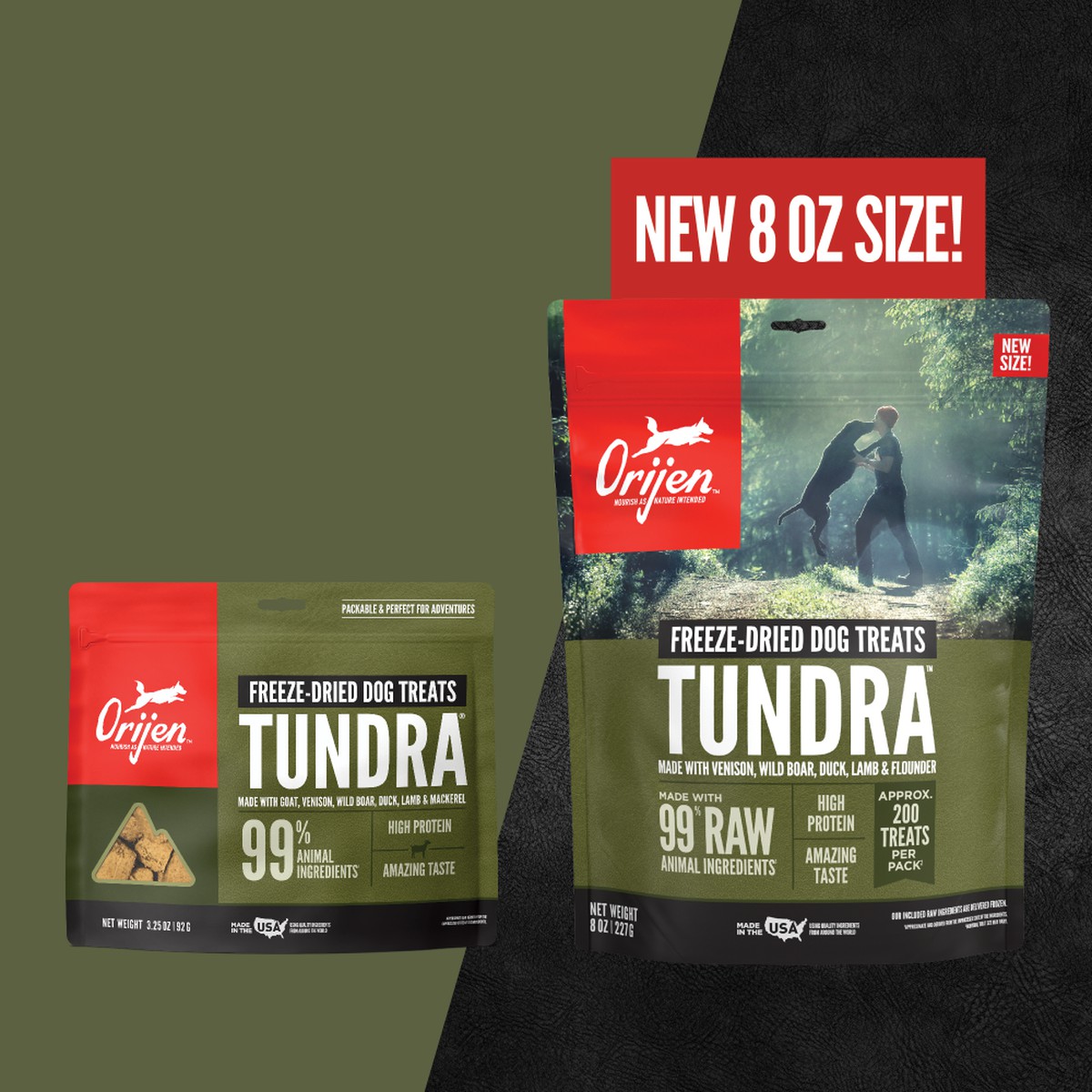 Orijen Tundra Free Freeze-Dried Dog Treats 8oz / 227g | 07862-HIVT