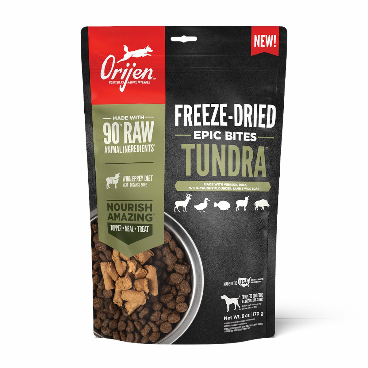 Orijen Tundra™, Epic Bites Grain Free Freeze-Dried Food 6oz / 170g | 27610-WNFV